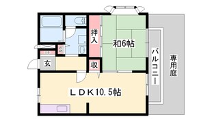 京口駅 徒歩26分 1階の物件間取画像